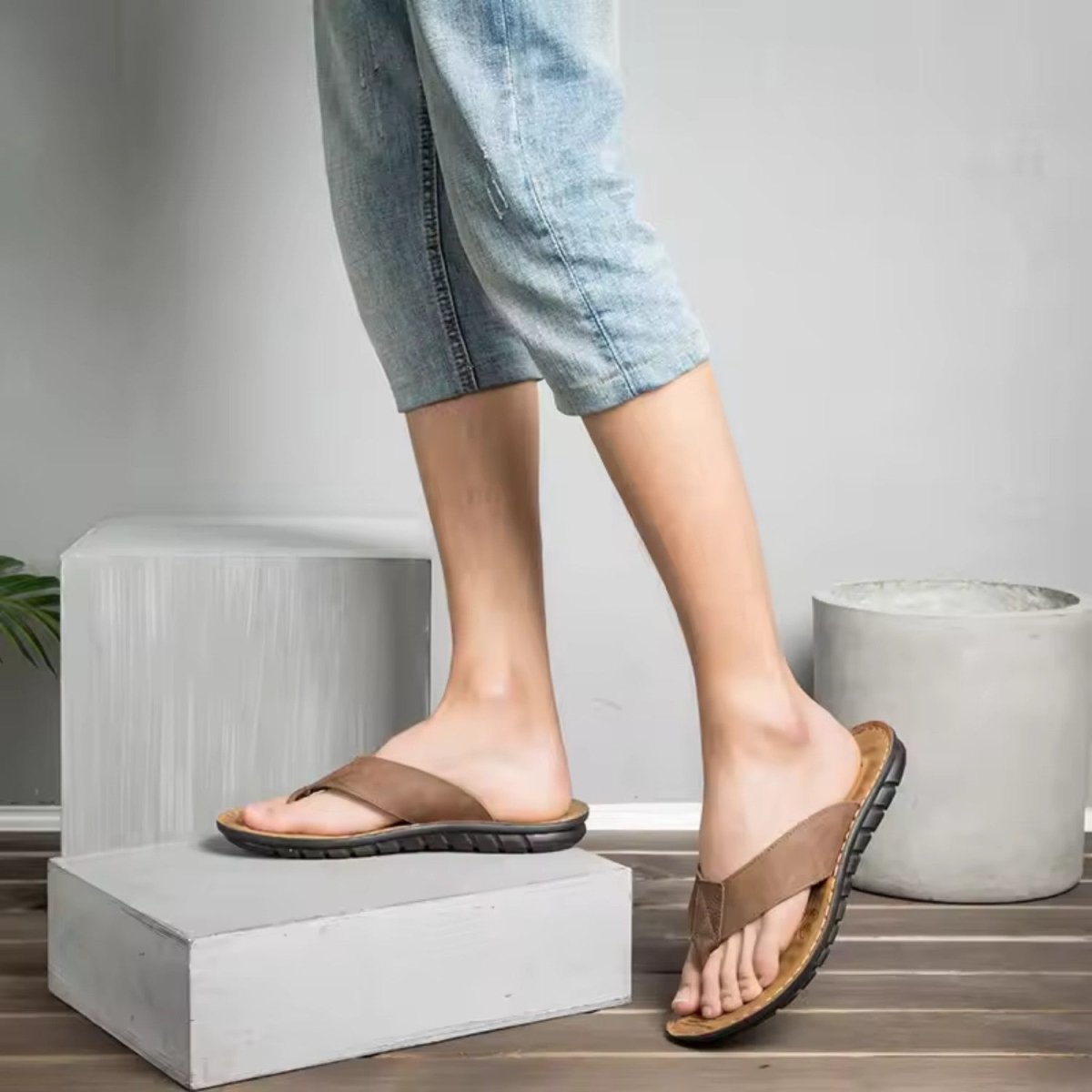 Men Comfort Casual Slip Sandals - Orthopedic Sandals - Wild Eye Vision