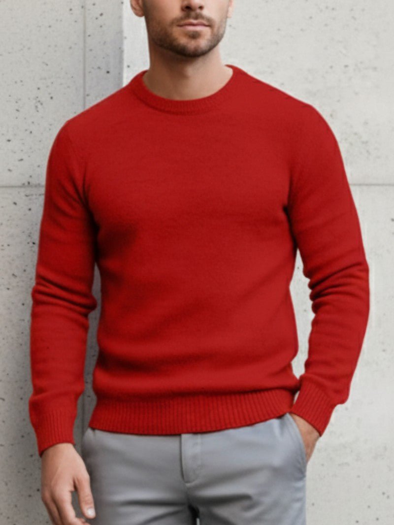 Men’s Casual Crew Neck Sweater - Men Jumper - Wild Eye Vision
