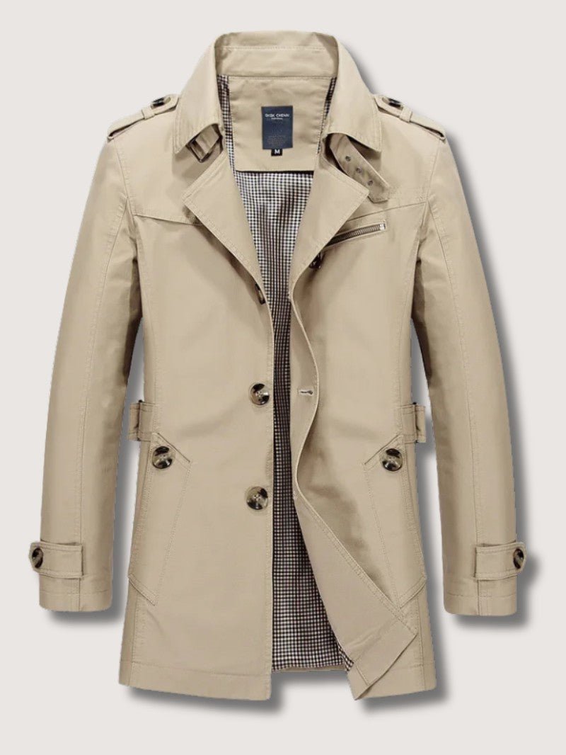 Men’s Elegant Trench Coat - Men's Coat - Wild Eye Vision