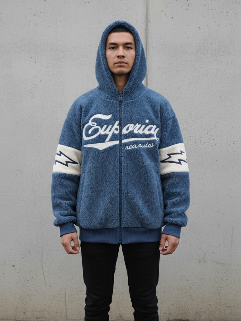 Men’s Fleece Zip - Up Hoodie - Men Cardigan - Wild Eye Vision