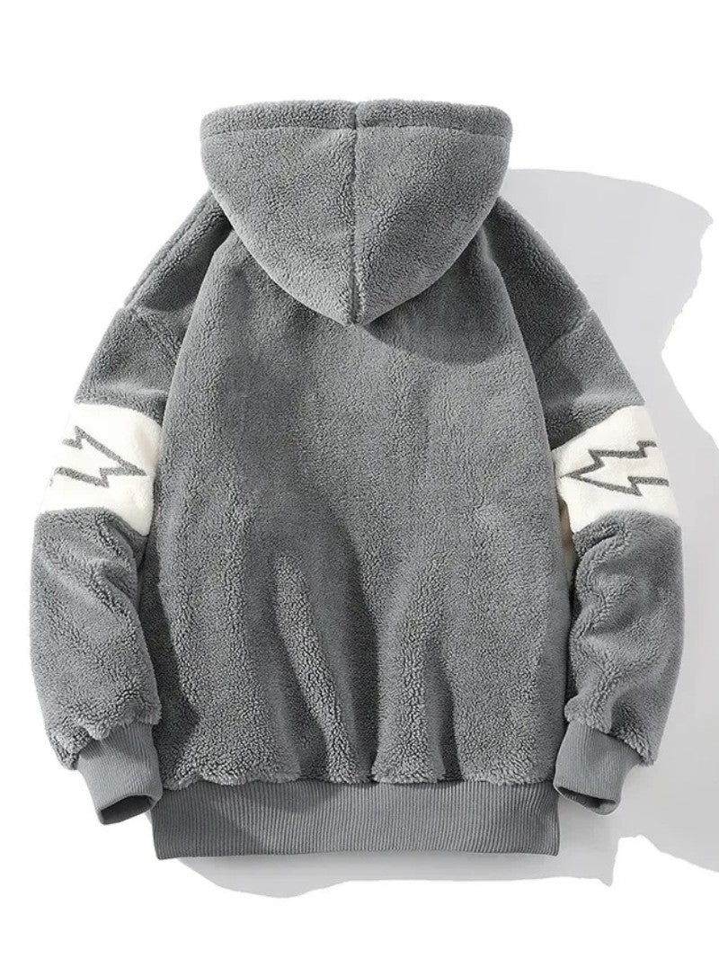 Men’s Fleece Zip - Up Hoodie - Men Cardigan - Wild Eye Vision