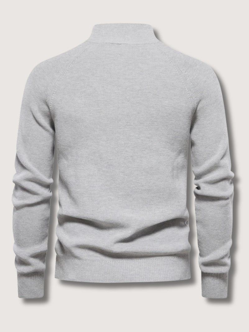 Men’s Half Zip Knit Jumper - Men Knitted Jumper - Wild Eye Vision