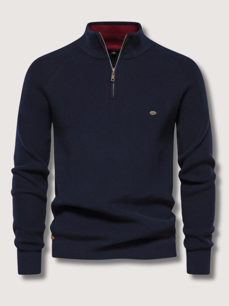 Men’s Half Zip Knit Jumper - Men Knitted Jumper - Wild Eye Vision