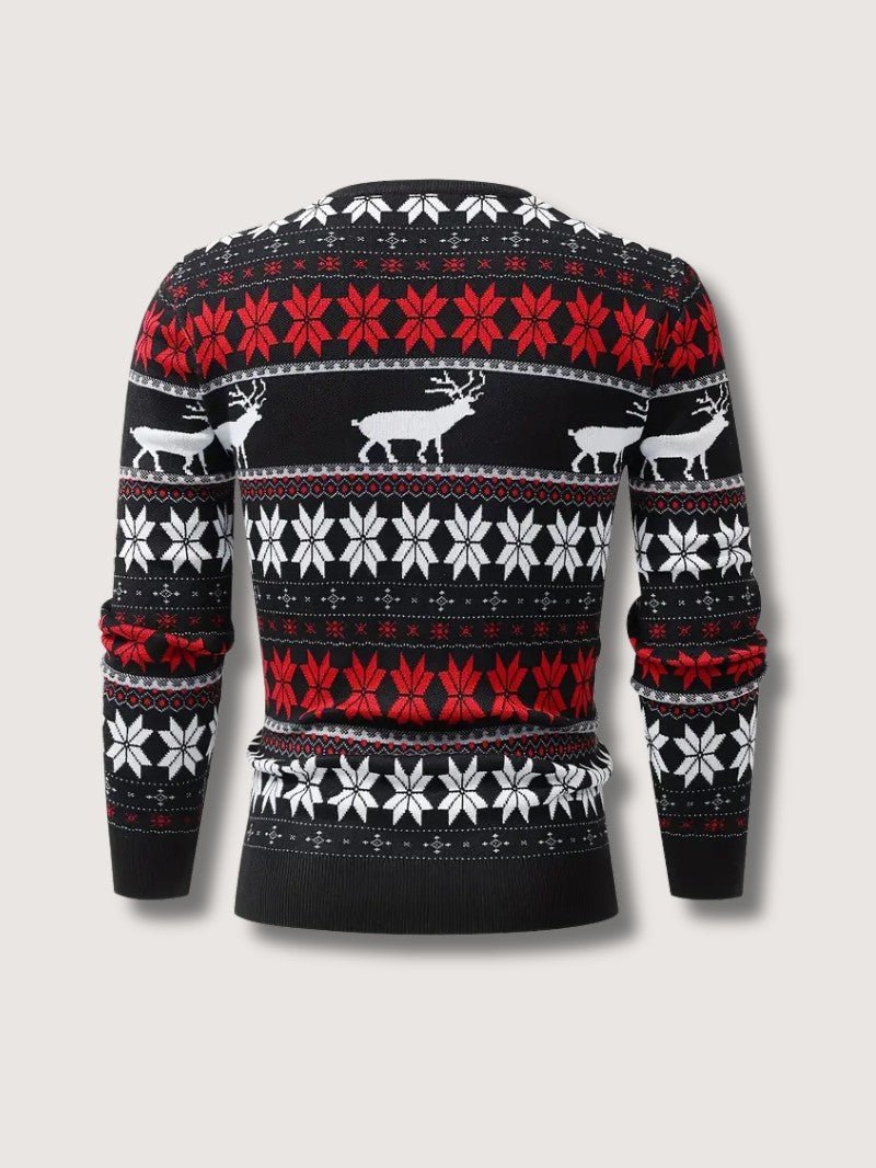 Men’s Knitted Cable Christmas Sweater - Mens Christmas Jumpers - Wild Eye Vision