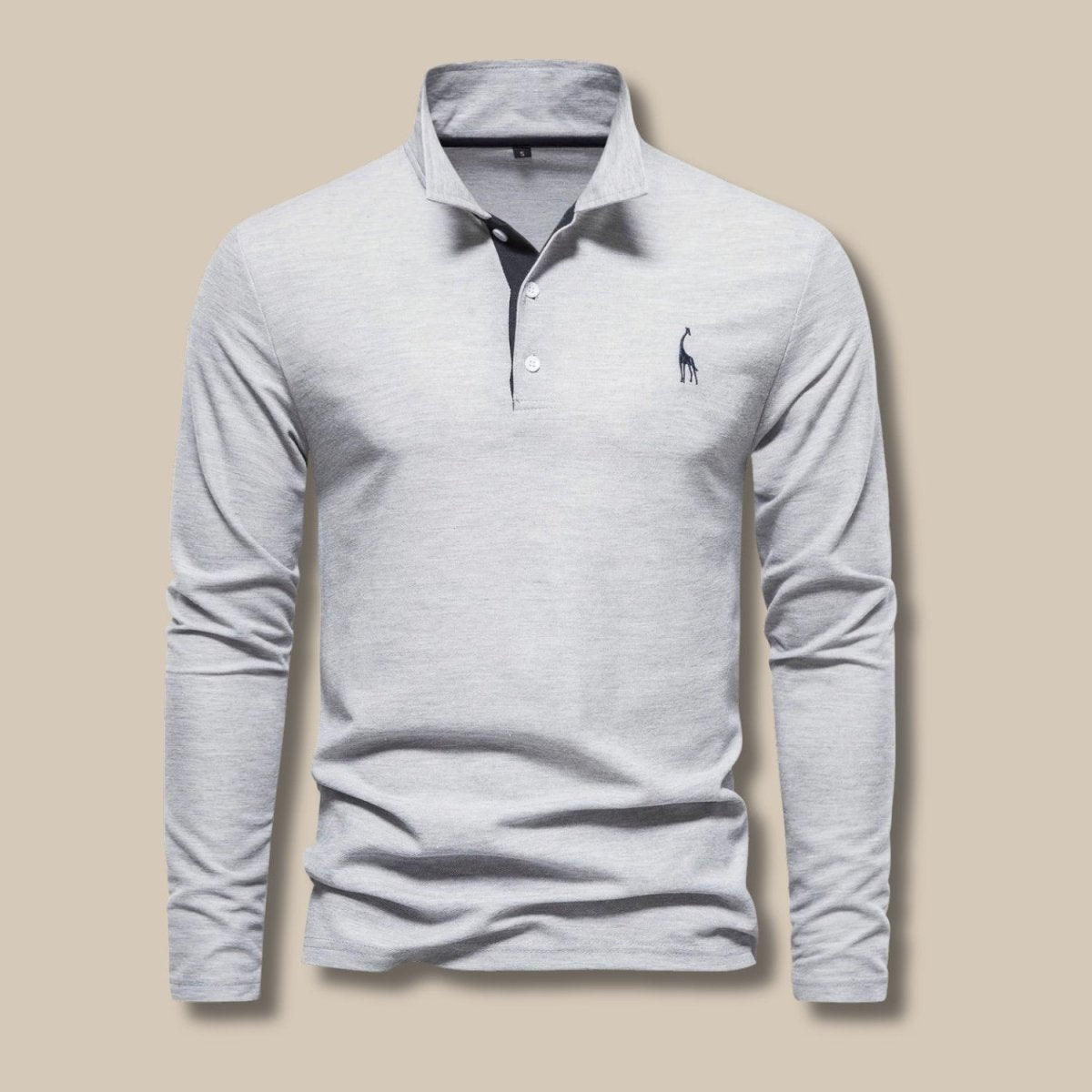 Men's Long Sleeve Contrast Polo - Polo Shirts - Wild Eye Vision