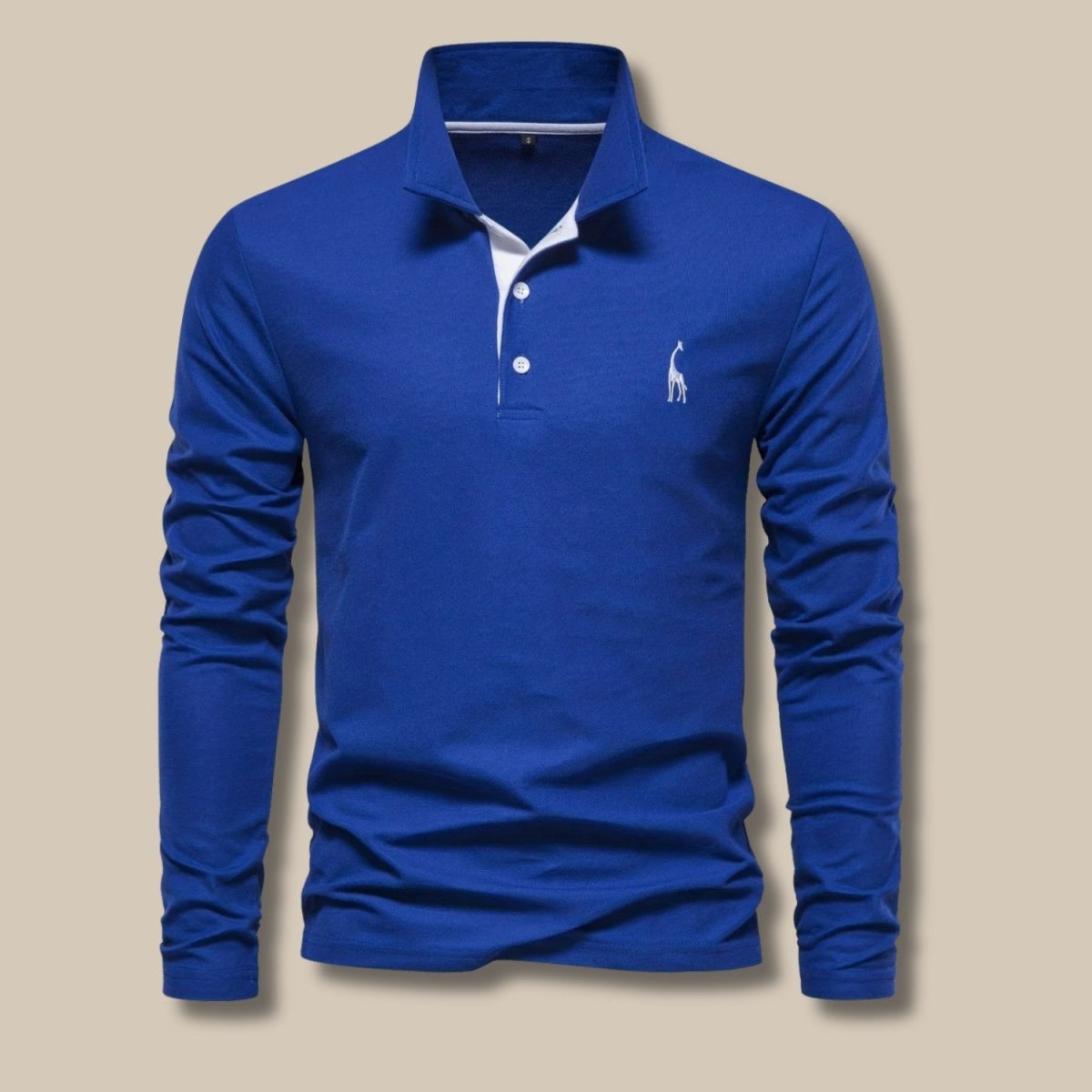 Men's Long Sleeve Contrast Polo - Polo Shirts - Wild Eye Vision