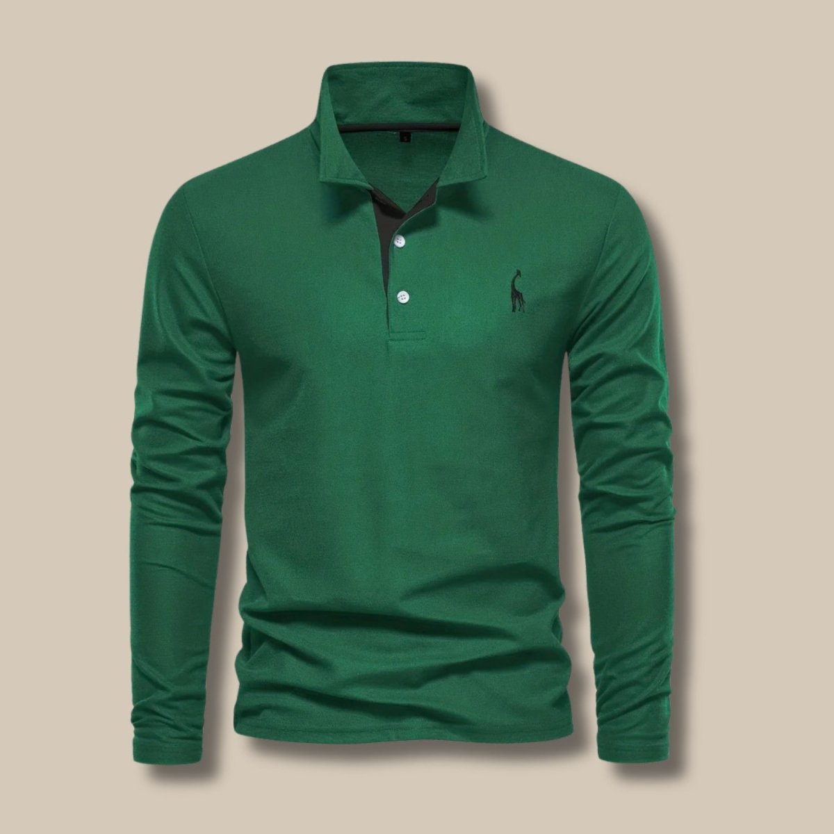 Men's Long Sleeve Contrast Polo - Polo Shirts - Wild Eye Vision