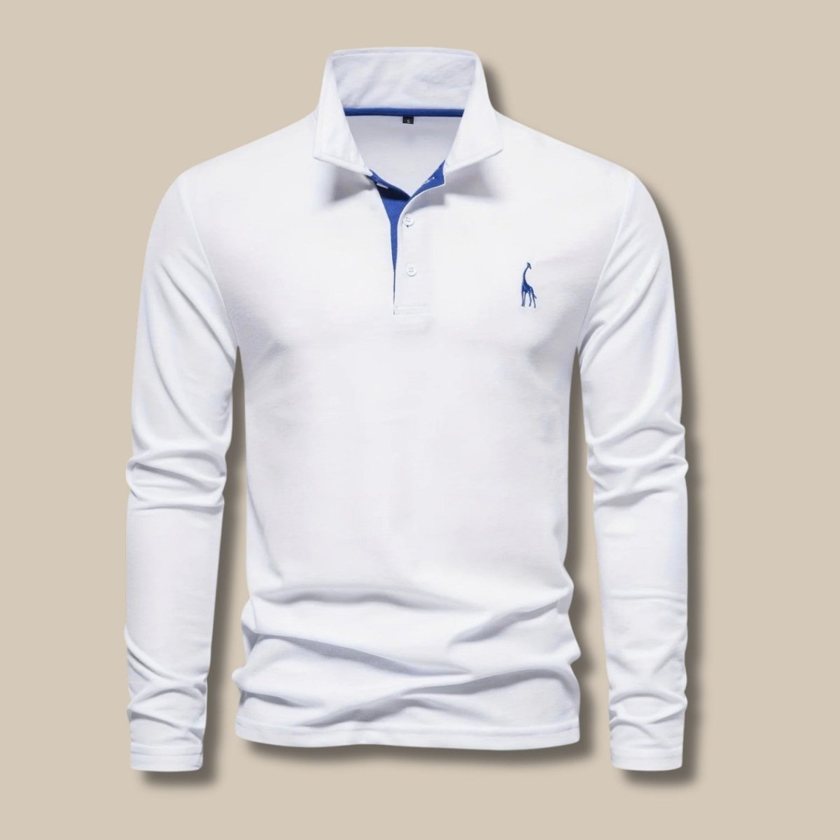 Men's Long Sleeve Contrast Polo - Polo Shirts - Wild Eye Vision