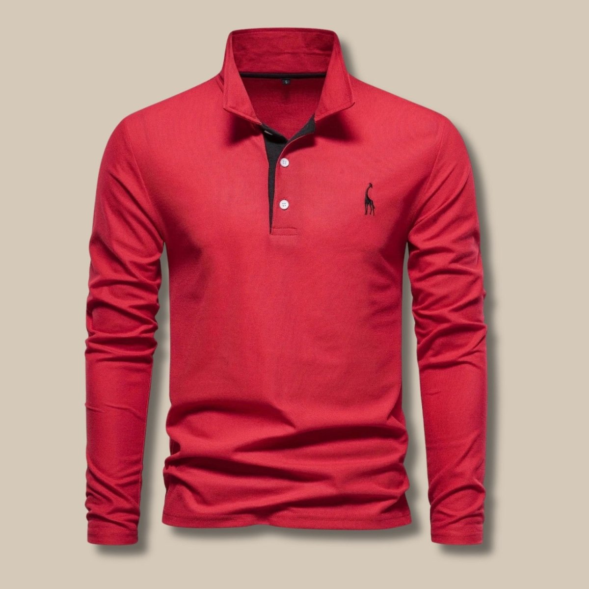 Men's Long Sleeve Contrast Polo - Polo Shirts - Wild Eye Vision