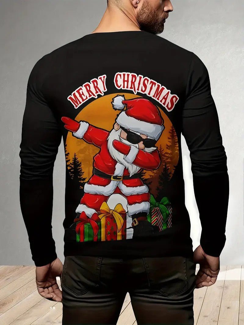 Men’s Merry Christmas Santa Pullover - Mens Christmas Jumpers - Wild Eye Vision