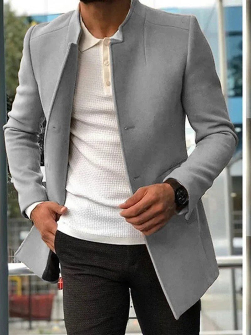 Men’s Mid Length Quilted Coat - Men's Coat - Wild Eye Vision