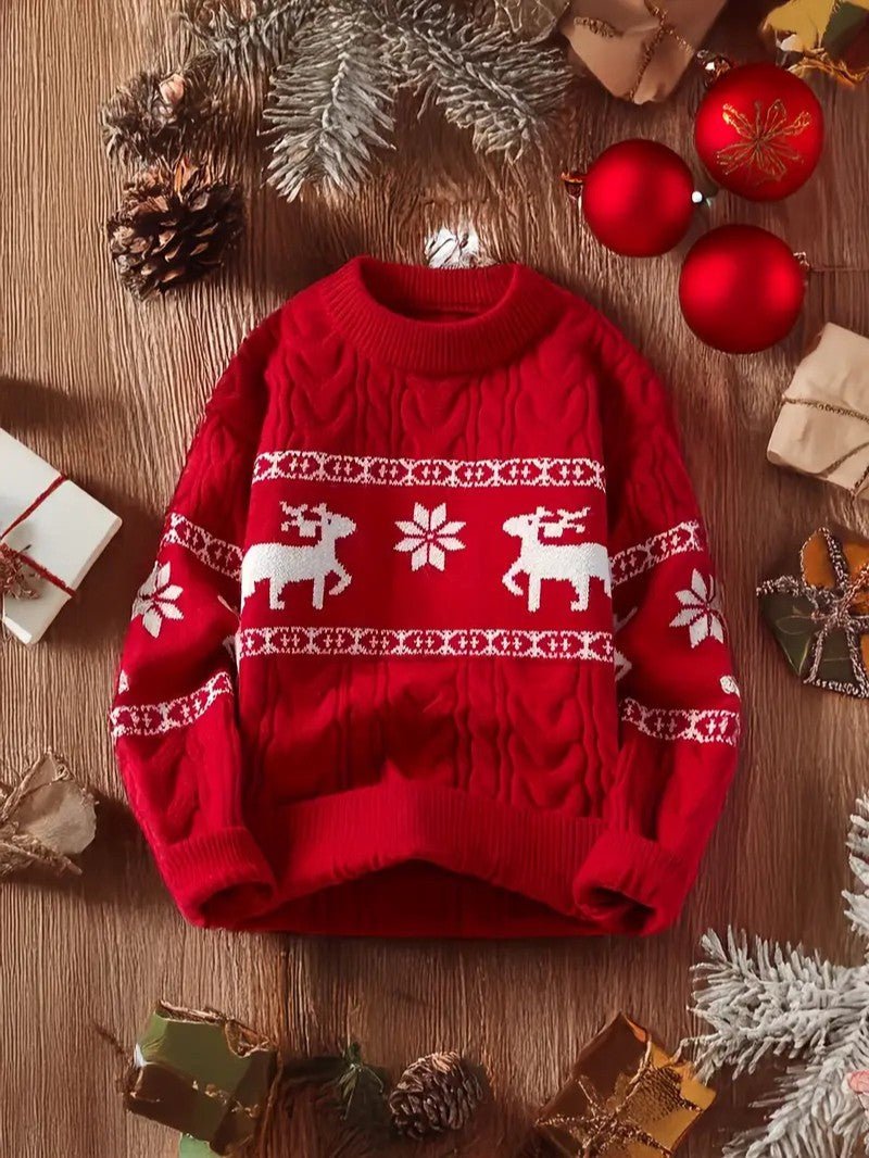 Men’s Reindeer Christmas Sweater - Mens Christmas Jumpers - Wild Eye Vision