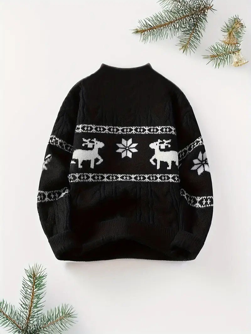 Men’s Reindeer Christmas Sweater - Mens Christmas Jumpers - Wild Eye Vision