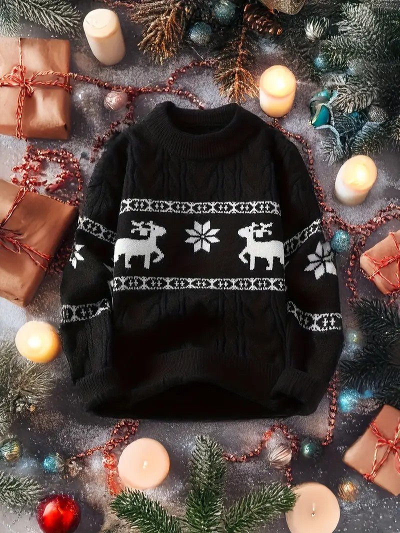 Men’s Reindeer Christmas Sweater - Mens Christmas Jumpers - Wild Eye Vision