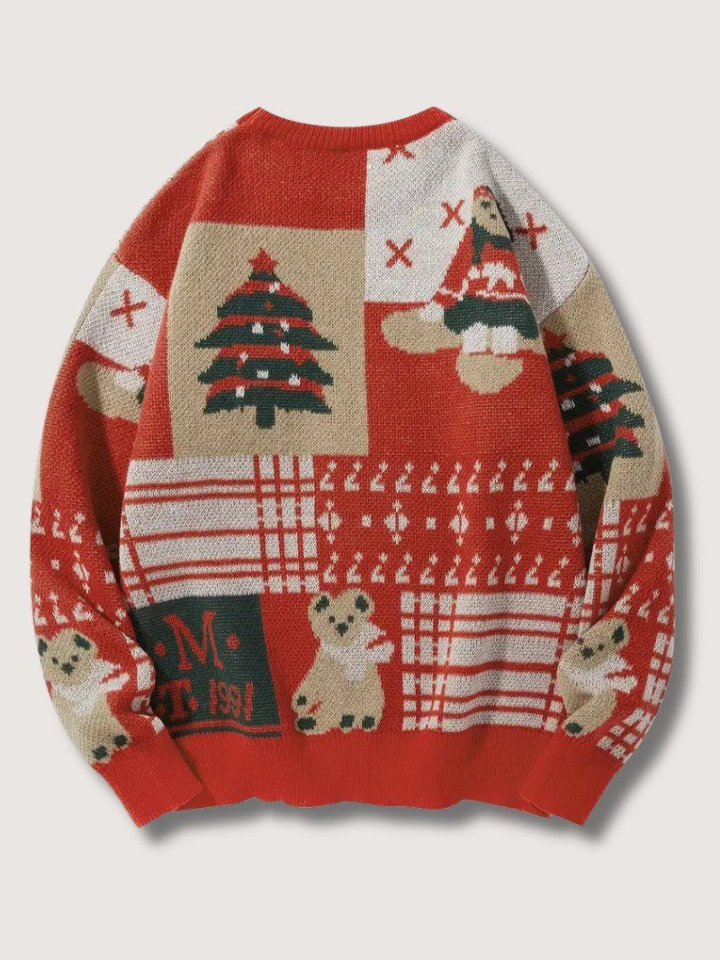 Men’s Santa Bear Christmas Sweater - Mens Christmas Jumpers - Wild Eye Vision