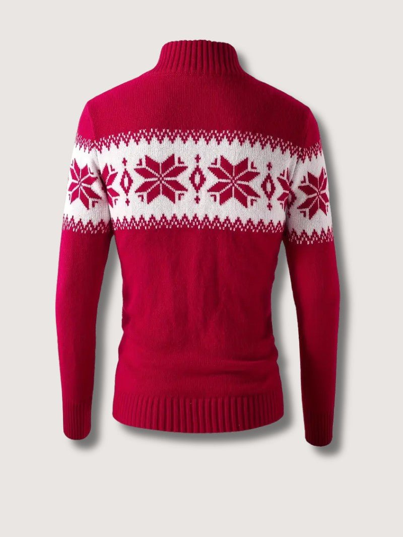 Men’s Snowflake Christmas Knit Sweater - Mens Christmas Jumpers - Wild Eye Vision