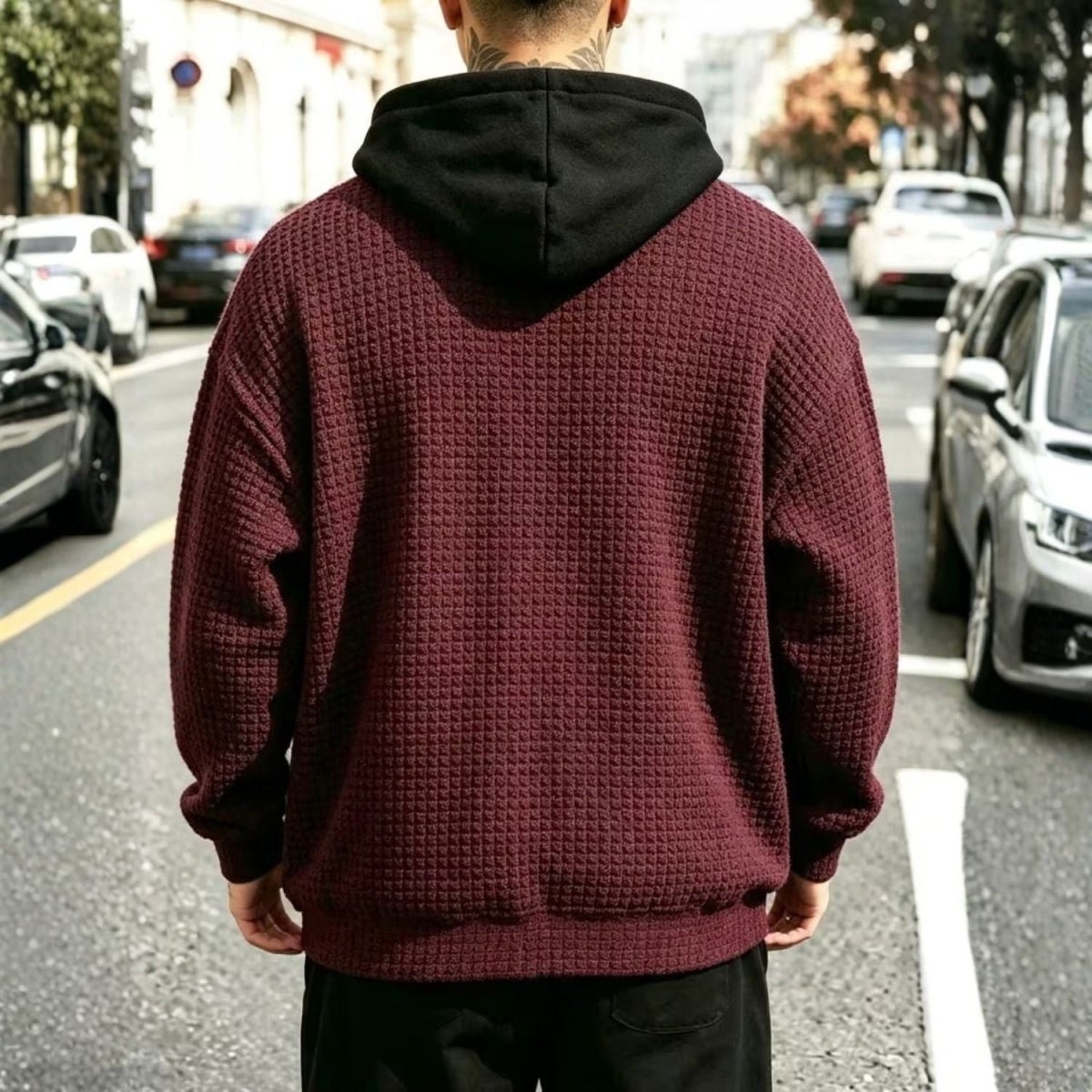 Men’s Textured Hooded Jacket - Hooded Jacket - Wild Eye Vision