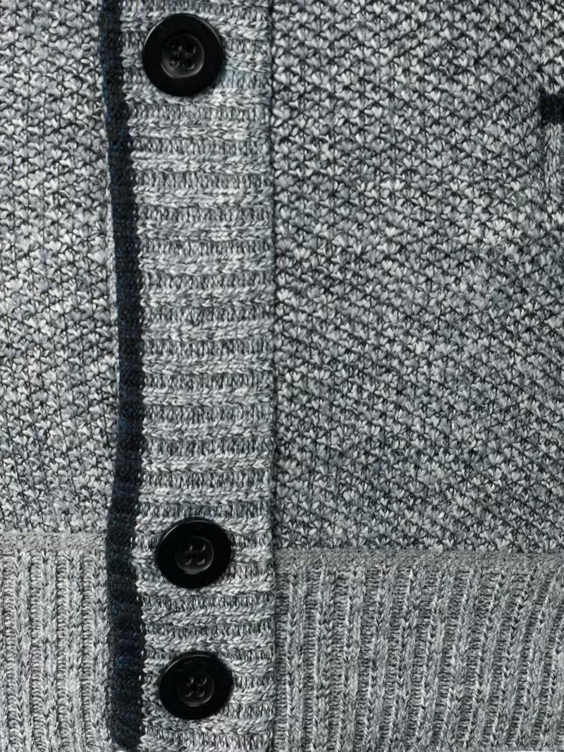 Men’s Thick Knit Cardigan - Men Knit Cardigan - Wild Eye Vision