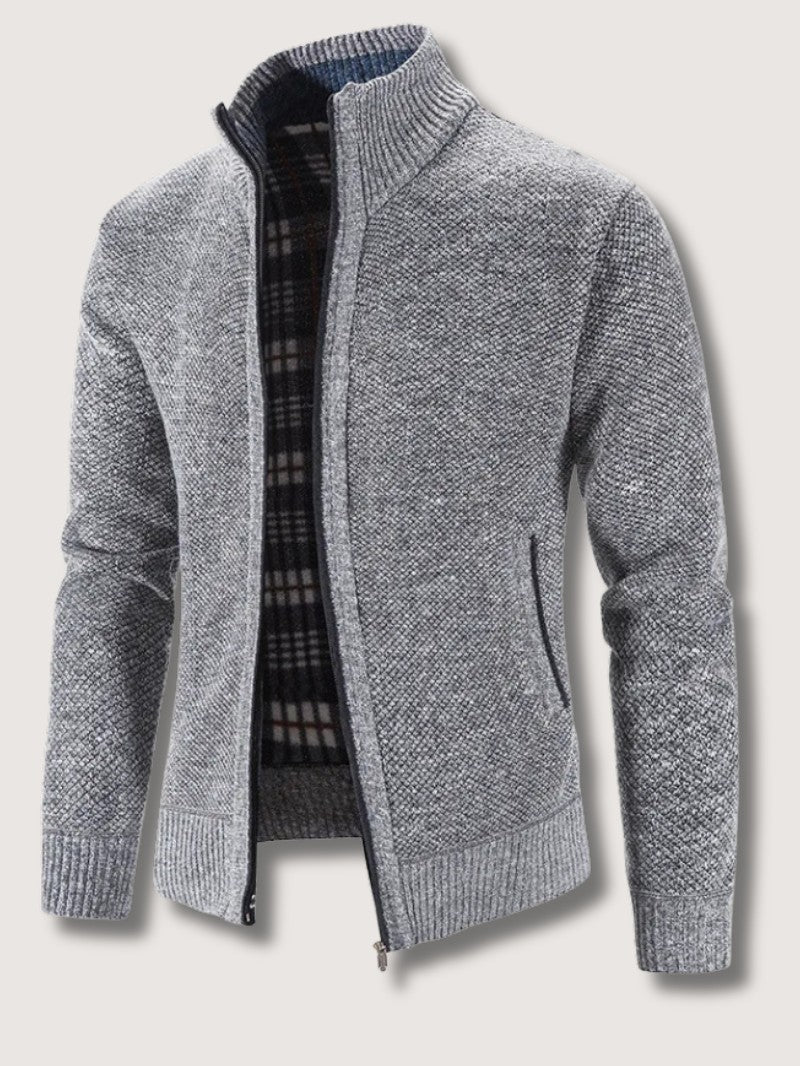 Men’s Winter Zip Cardigan - Men Cardigan - Wild Eye Vision