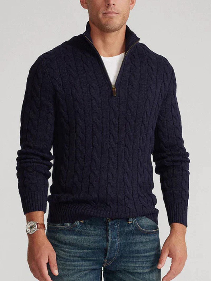 Men’s Wool Knit Sweater - Men Knitted Jumper - Wild Eye Vision