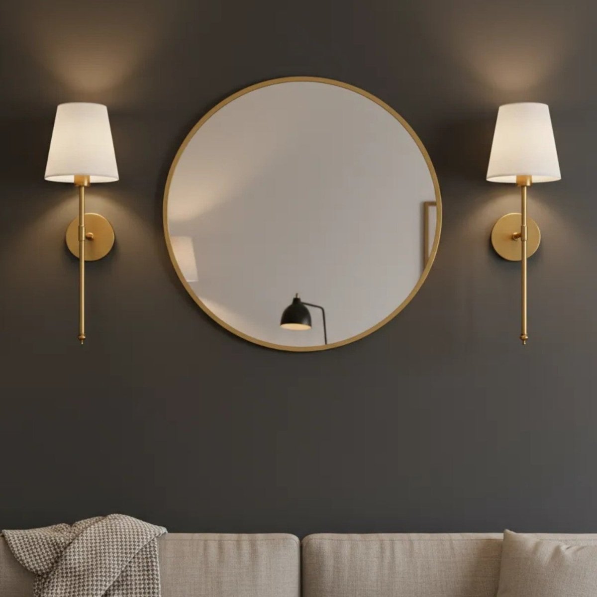 Modern Brass Wall Sconce Set (2 pcs) - Wall Light - Wild Eye Vision