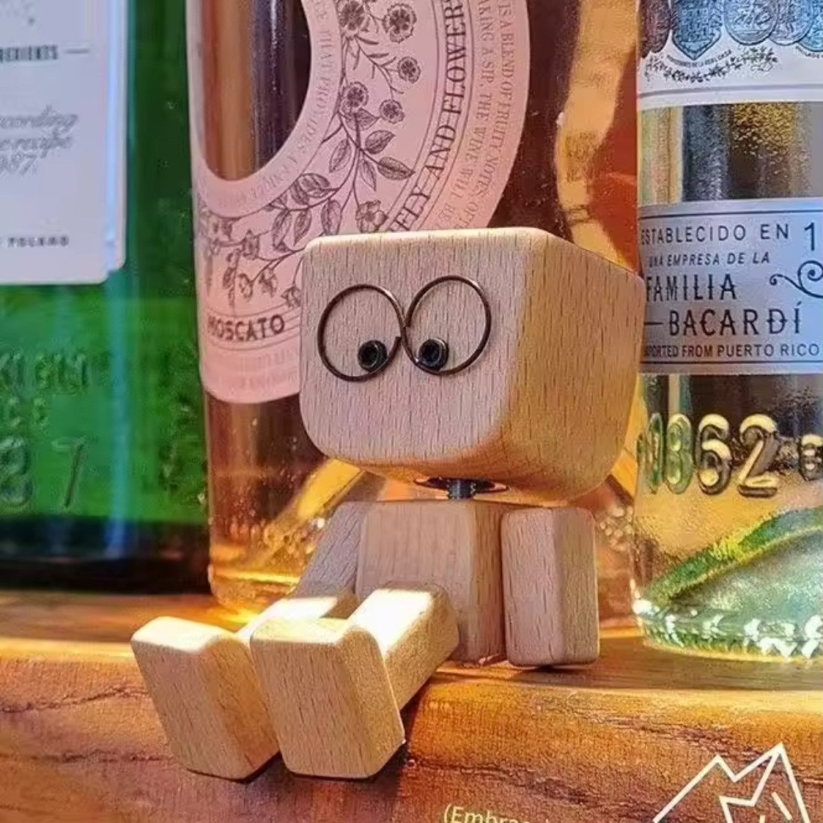Movable Wooden Figurine with Faces - Wooden Figurine - Wild Eye Vision
