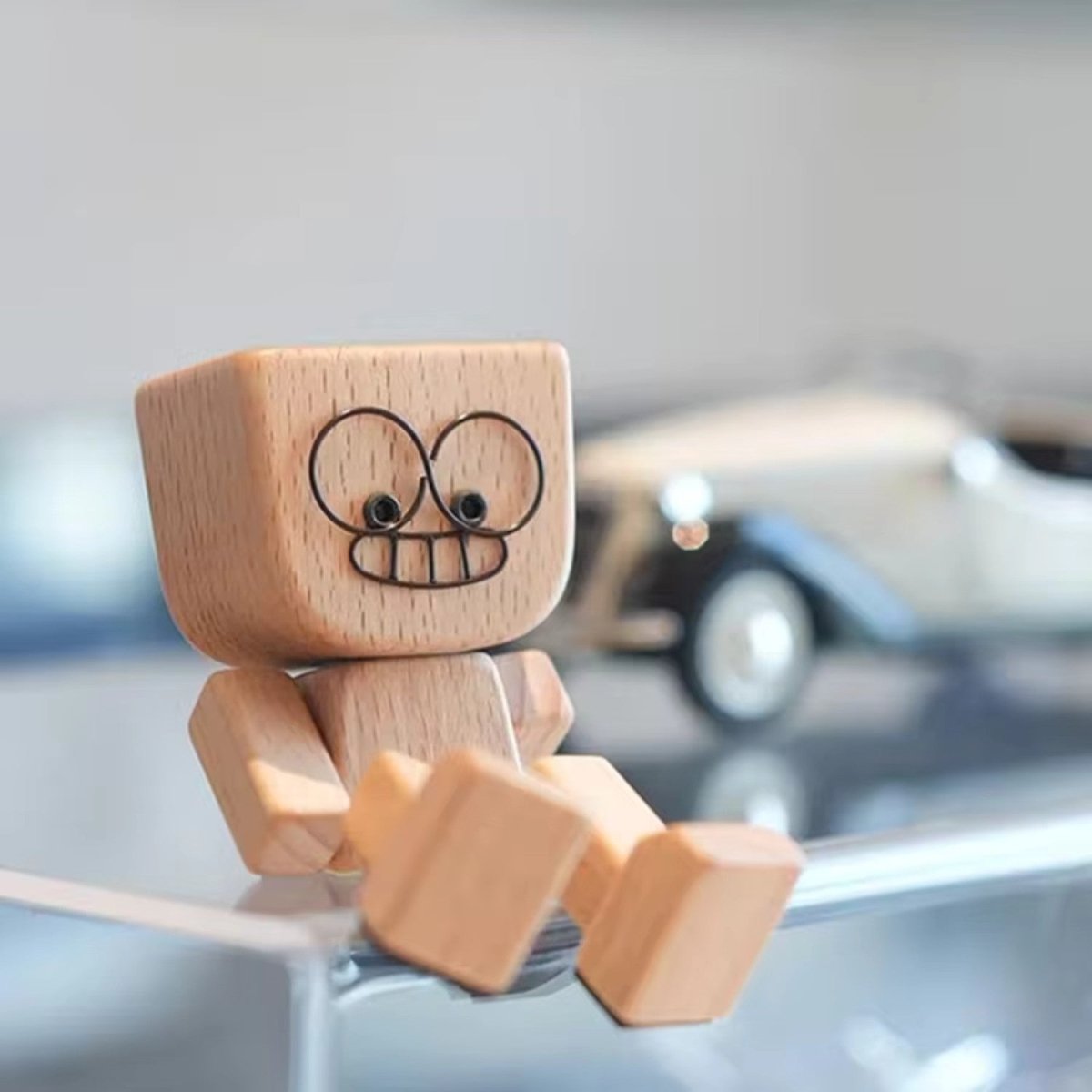 Movable Wooden Figurine with Faces - Wooden Figurine - Wild Eye Vision