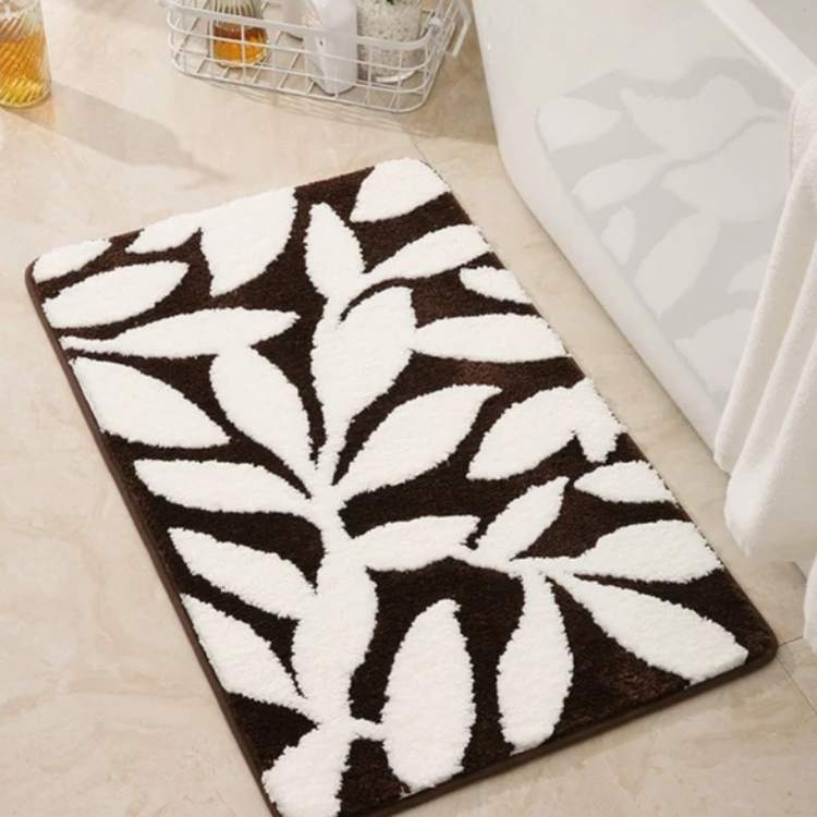 NatureSoft Ultra - Soft Leaf Pattern Bath Mat - Bath Mat - Wild Eye Vision