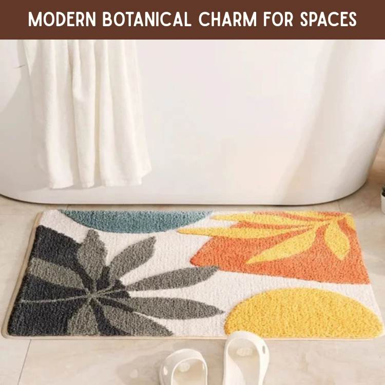 NatureTouch Floral Bath Rug - Bath Rug - Wild Eye Vision