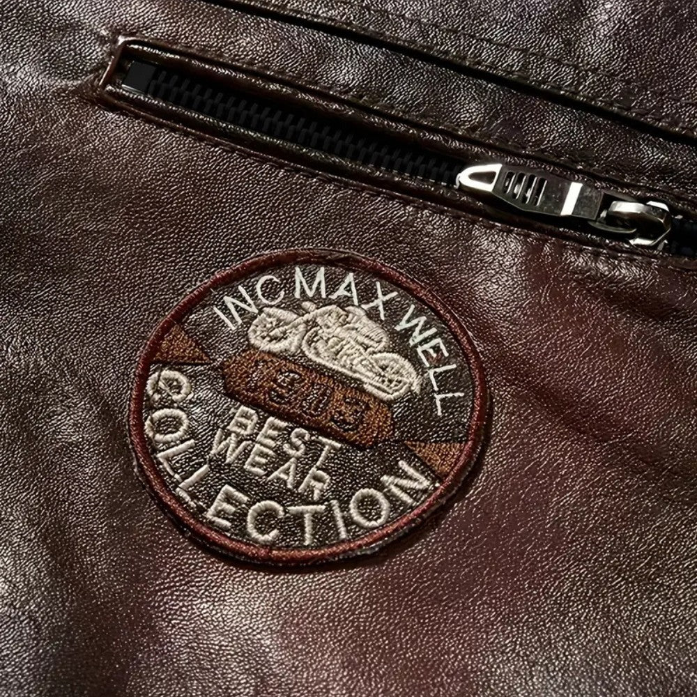 Padded Zip - Up Leather Jacket - Men's Leather Jacket - Wild Eye Vision