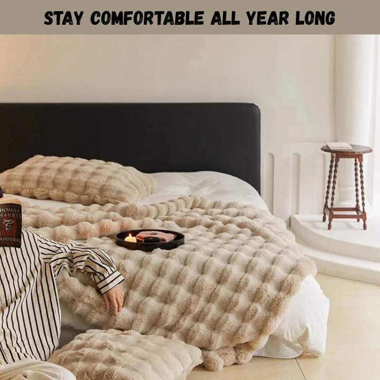 PlushHaven Faux Fur Weighted Blanket - Blanket - Wild Eye Vision