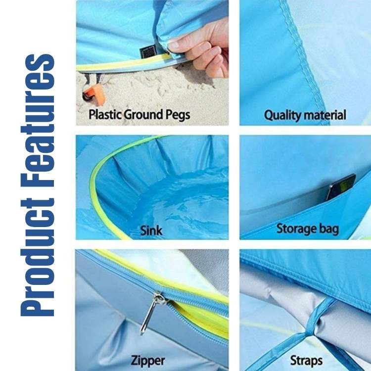 Pop - Up Beach Tent with Pool - Tent with Pool - Wild Eye Vision