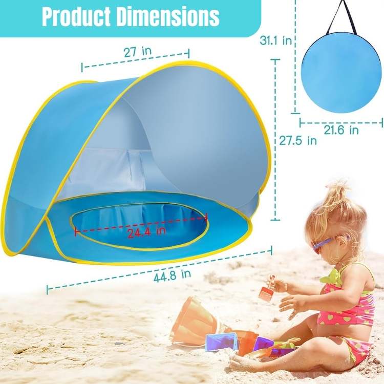 Pop - Up Beach Tent with Pool - Tent with Pool - Wild Eye Vision