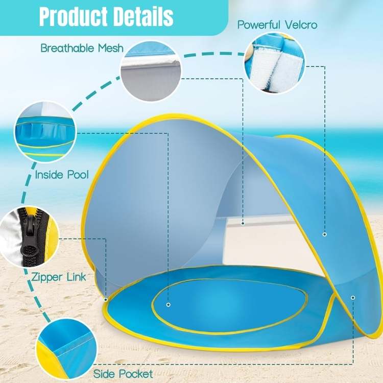 Pop - Up Beach Tent with Pool - Tent with Pool - Wild Eye Vision