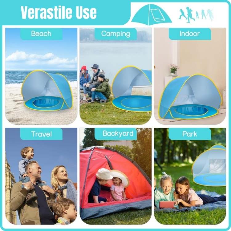 Pop - Up Beach Tent with Pool - Tent with Pool - Wild Eye Vision