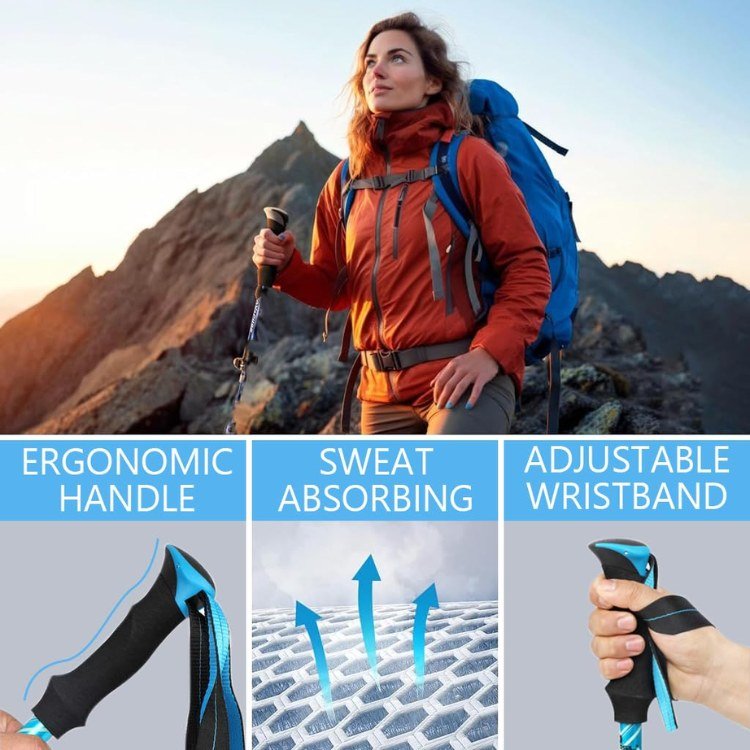 ProTrek Ergonomic Trekking Poles - Trekking Poles - Wild Eye Vision