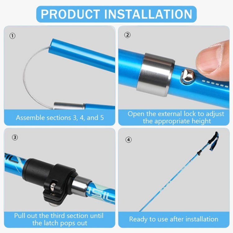 ProTrek Ergonomic Trekking Poles - Trekking Poles - Wild Eye Vision