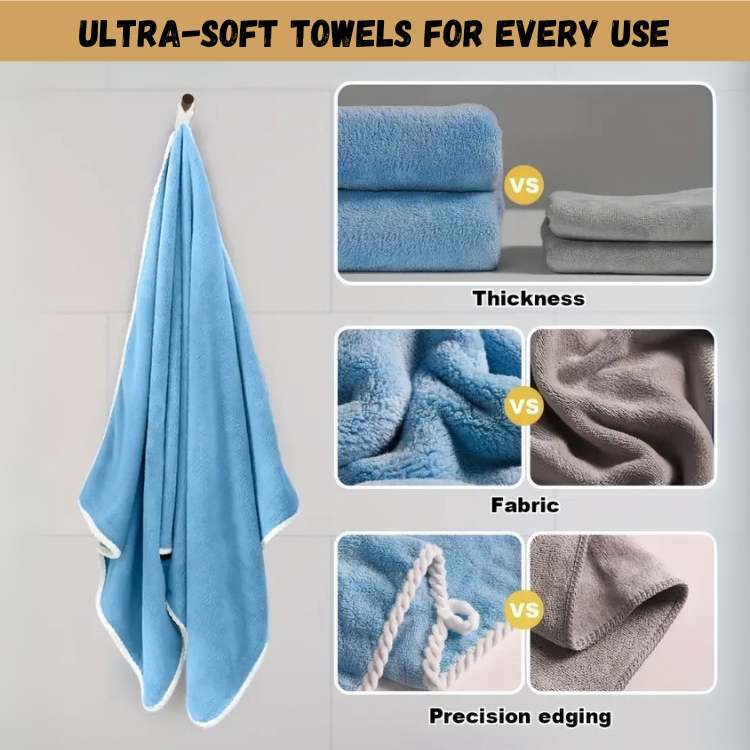 PureComfort 8 - Piece Bath Towel Set - Towel Set - Wild Eye Vision