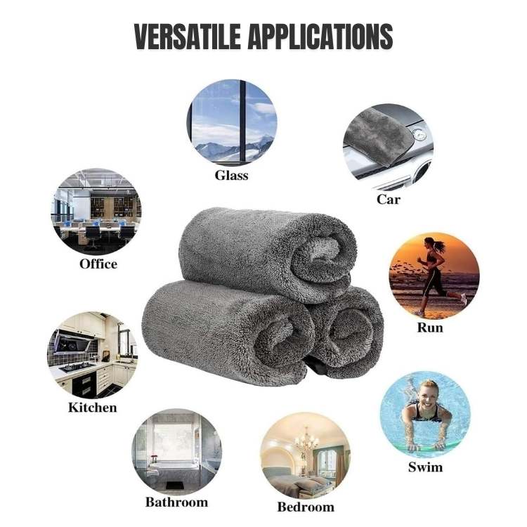 QuickDry Ultra Absorbent Microfiber Towels - Microfiber Towel - Wild Eye Vision