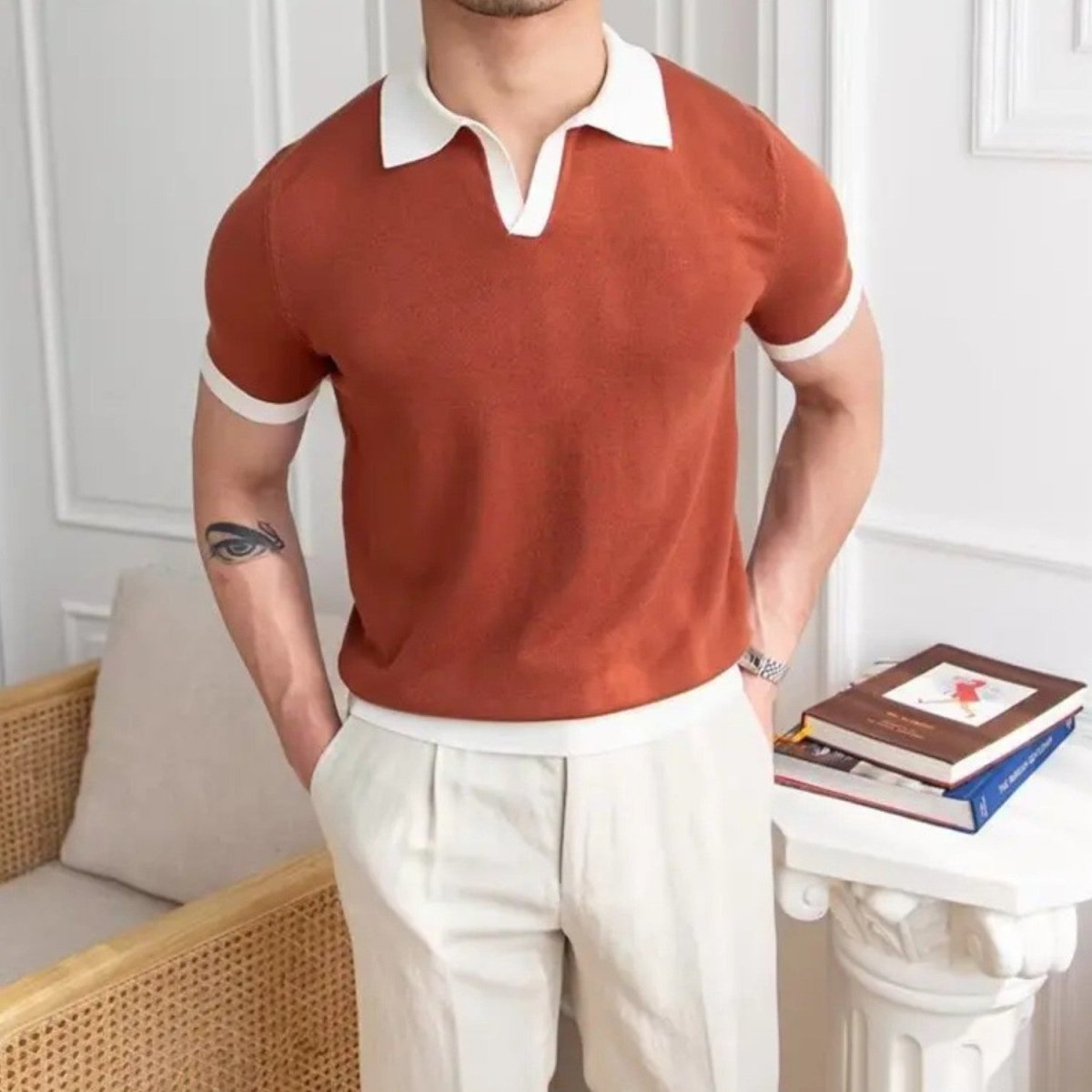 Regular Fit Knitted Polo Shirt - Polo Shirts - Wild Eye Vision