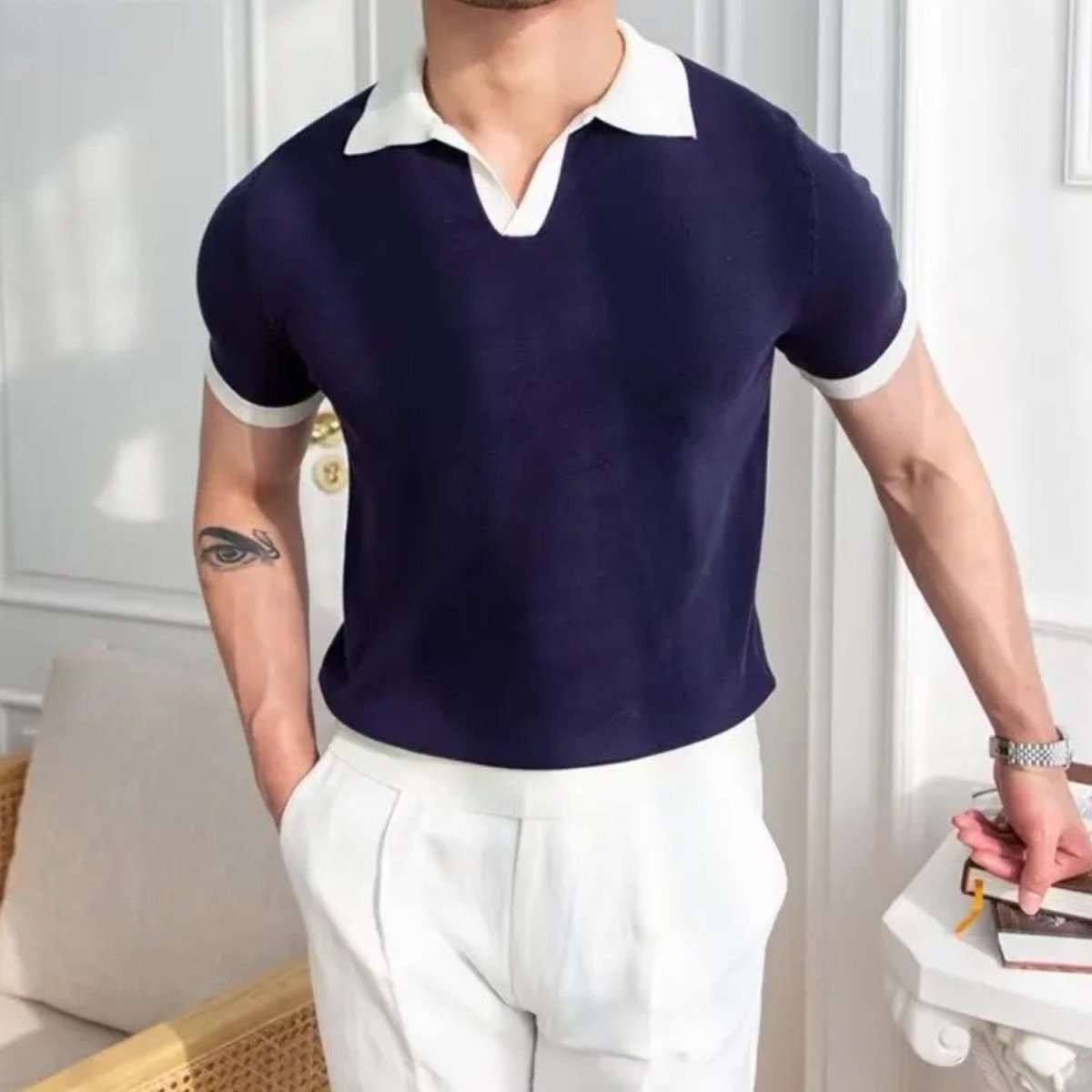 Regular Fit Knitted Polo Shirt - Polo Shirts - Wild Eye Vision