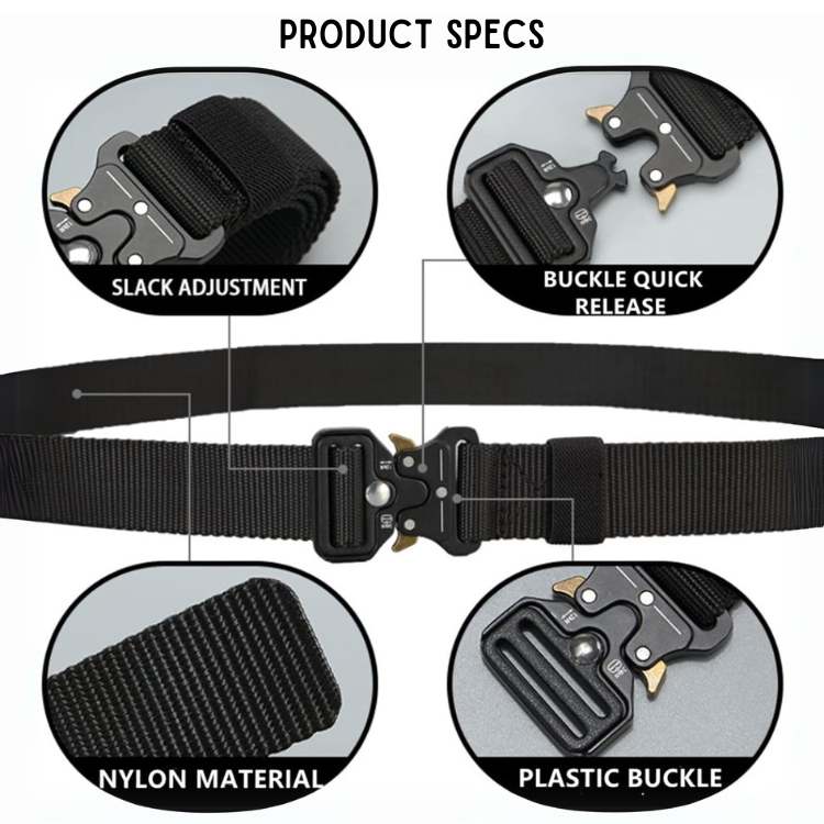 RuggedGear Outdoor Tactical Belt - Tactical Belt - Wild Eye Vision