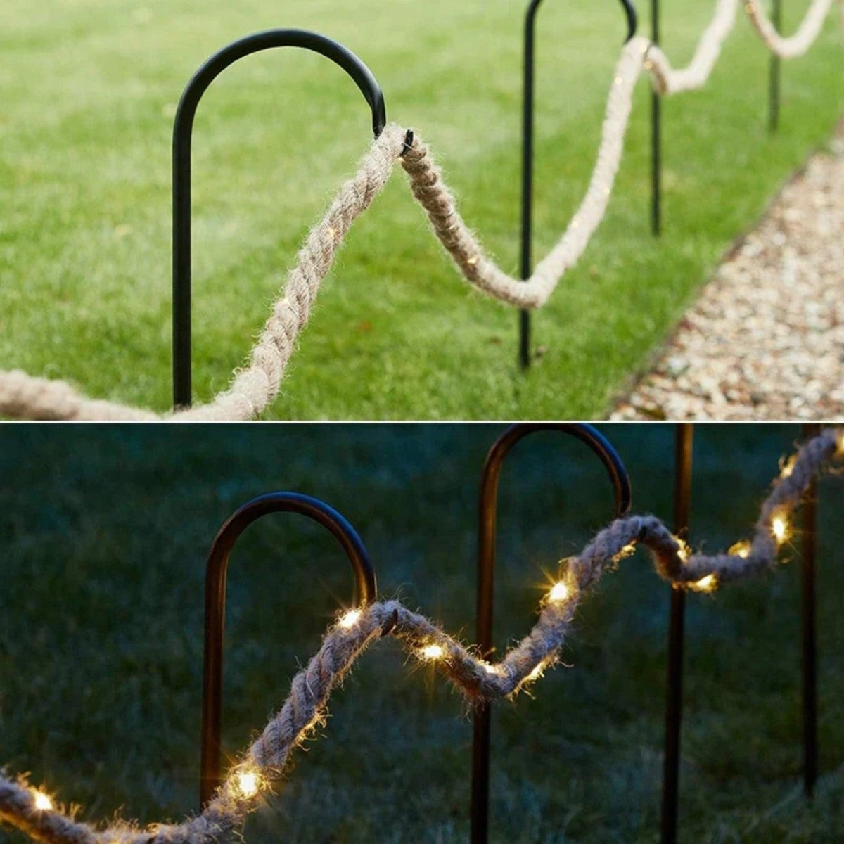 Rustic Rope Fairy Lights - Garden Light - Wild Eye Vision