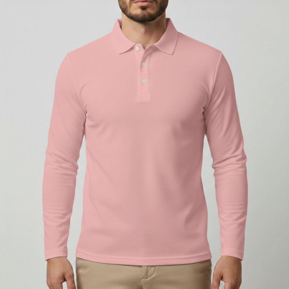 Slim Fit Long Sleeve Polo Shirt - Polo Shirts - Wild Eye Vision