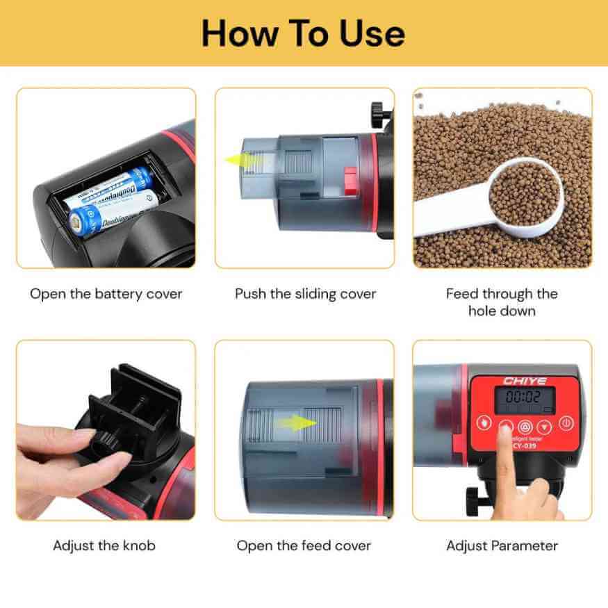 Smart Automatic Aquarium Feeder - Automatic Aquarium Feeder - Wild Eye Vision