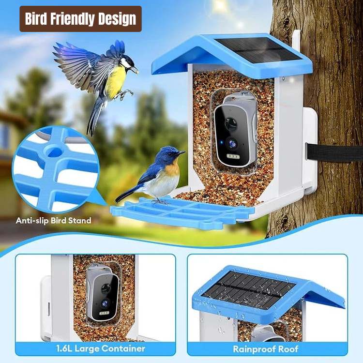 Smart Solar Camera Bird Feeder - Bird Feeder - Wild Eye Vision