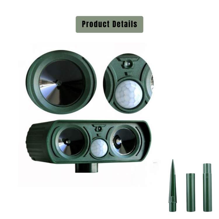 Solar - Powered Ultrasonic Pest Repeller - Ultrasonic Pest Repeller - Wild Eye Vision