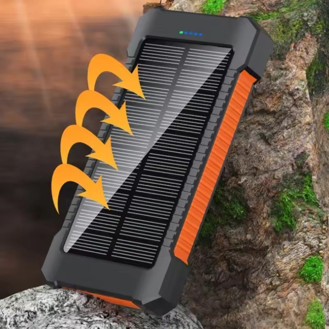 SolMate – 20,000mAh Solar Power Bank with Dual USB & LED Light - Solar Power Bank - Wild Eye Vision