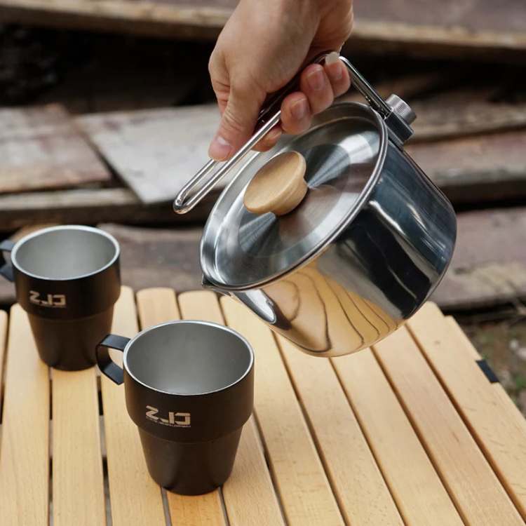 Stainless Steel Multi - Purpose Camping Kettle - Camping Kettle - Wild Eye Vision