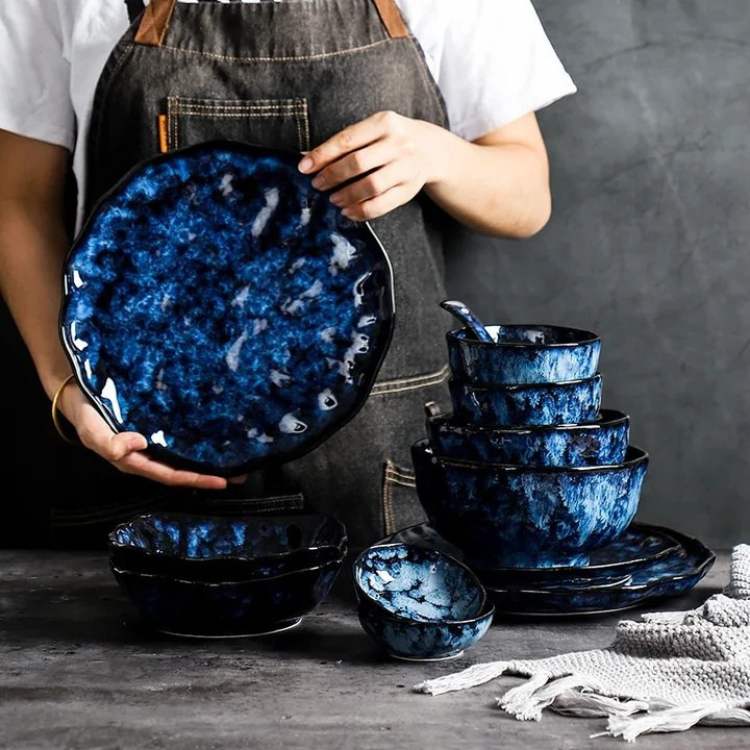 StellarBlue 10 - Piece Dinner Set - Dinner Set - Wild Eye Vision